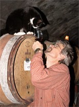 Winemaker John Paul and his assistant, Guido