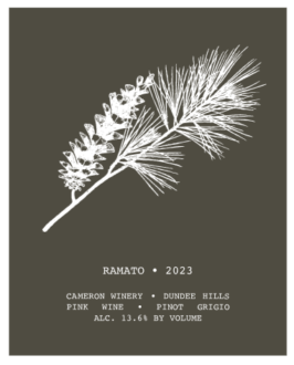 2023 Ramato of Pinot Gris label | Cameron Winery, Dundee Oregon